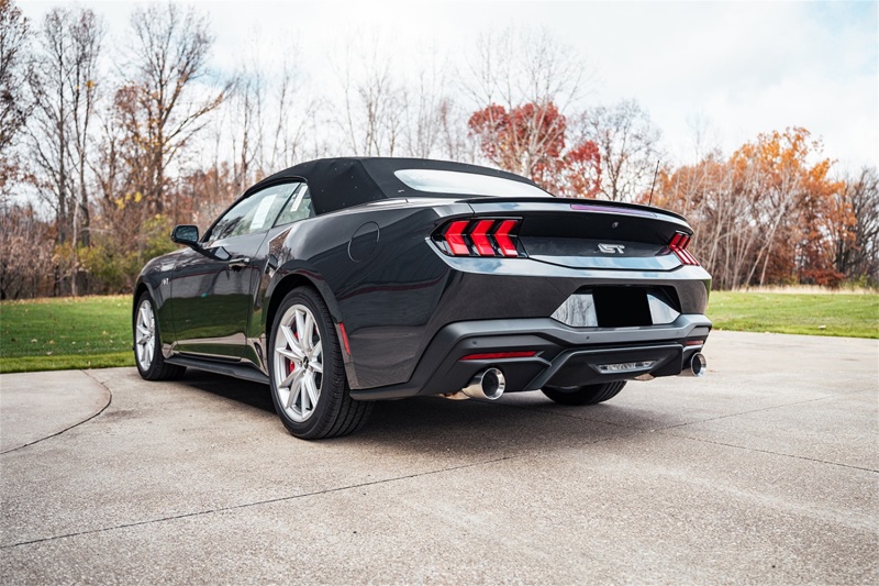 Ford Mustang Performance Exhaust - Dual Rear Exit - CORSA Performance - Axle-Back Sport + 4.5in Straight Cut Tips - `24-`25